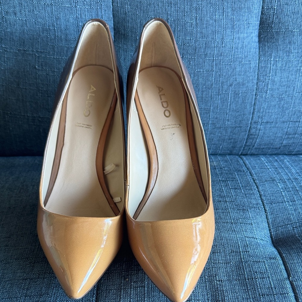 ALDO Women's Brown and Tan Heels
